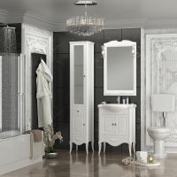 Товар: Шкаф пенал Opadiris Брунелла 38 L 00-00004341 Белый матовый - фото 4 Шкаф пенал Opadiris Брунелла 38 L 00-00004341 Белый матовый — фото 4, Мебель для ванной