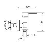 Смеситель для душа Migliore Kvant 18774 Хром — фото 4, Смеситель для душа