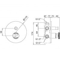 Товар: Смеситель для душа Migliore Reversa 28191 Хром - фото 2 Смеситель для душа Migliore Reversa 28191 Хром — фото 2, Смесители