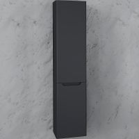 Шкаф пенал Laparet Sinergia 33 Sin.04.150/P/A подвесной Антрацит — фото 1, Мебель для ванной