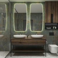 Зеркало Art&Max Forli AM-For-700-1500-DS-F с подсветкой с сенсорным выключателем — фото 3, Мебель для ванной