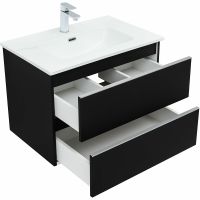 Товар: Тумба под раковину Aquanet Вега 70 329596 подвесная Черная матовая - фото 3 Тумба под раковину Aquanet Вега 70 329596 подвесная Черная матовая — фото 3, Мебель для ванной