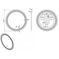 Зеркало Esbano 59 ESMI3599YD с подсветкой с сенсорным выключателем и подогревом — фото 3, Зеркала в ванную комнату
