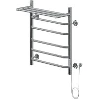 Электрический полотенцесушитель Ника Way-3 60/50 с полкой Хром — фото 1, Электрические полотенцесушители