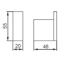 Крючок Aquanet 5682MB 241901 Черный — фото 2, Крючки для полотенец