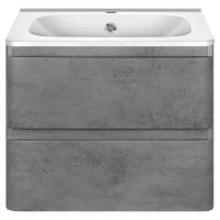 Тумба под раковину Vincea Vico VMC-2V600BT подвесная Beton — фото 1, Тумбы под раковину