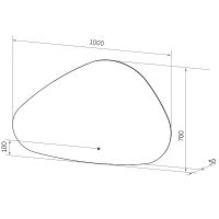 Зеркало Континент Voyage 1000x700 ЗЛП616 с подсветкой с сенсорным выключателем — фото 11, Зеркала в ванную комнату