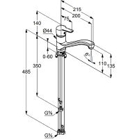 Смеситель для кухни Kludi Logo Neo 379190575 Хром — фото 4, Смесители