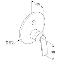 Смеситель для душа Kludi Balance 526590575 Хром — фото 2, Смеситель для душа