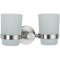 Стакан для зубных щеток Frap F301 F30108 двойной Сатин — фото 1, Стаканы для зубных щеток