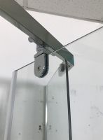 Душевой уголок Ceruttispa Chika ZP91T 90x90 профиль Хром стекло прозрачное — фото 13, Душевые уголки трапеция