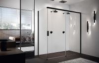 Товар: Душевая дверь Novellini Opera 120 R OPEPH119D-1H профиль Черный матовый стекло прозрачное - фото 2 Душевая дверь Novellini Opera 120 R OPEPH119D-1H профиль Черный матовый стекло прозрачное — фото 2, Душевые двери в нишу