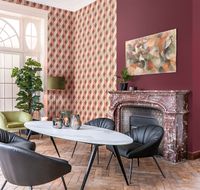 Обои Milassa Geometrica AM7 010/4 Флизелин (1*10,05) Коричневый, Однотонные — фото 2, Обои для стен