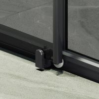 Товар: Душевая дверь Maybah Glass MGD-1284-6 1200x1950 раздвижная профиль Черный стекло графитовое - фото 5 Душевая дверь Maybah Glass MGD-1284-6 1200x1950 раздвижная профиль Черный стекло графитовое — фото 5, Душевые двери в нишу