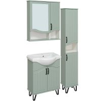 Товар: Шкаф пенал Runo Марсель 30 R 00-00001221 Мята - фото 3 Шкаф пенал Runo Марсель 30 R 00-00001221 Мята — фото 3, Пеналы для ванной комнаты