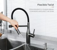 Товар: Смеситель для кухни Gappo G4398-51 Графит Черный - фото 4 Смеситель для кухни Gappo G4398-51 Графит Черный — фото 4, Смесители для кухни