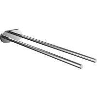 Полотенцедержатель Emco Round 4350 001 40 двойной Хром — фото 1, Полотенцедержатели