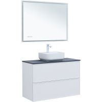 Тумба под раковину Aquanet Арт 100 313257 подвесная Белая матовая — фото 14, Мебель для ванной