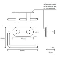 Держатель туалетной бумаги Bemeta Easy 163112025 Нержавеющая сталь матовая — фото 3, Держатели туалетной бумаги