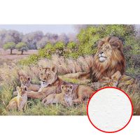 Фреска Ortograf Животные 8275 Фактура бархат FX Флизелин (2,3*1,5) Коричневый/Зеленый, Животные/Пейзаж/Живопись — фото 1, Фрески