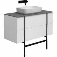 Тумба под раковину Allen Brau Reality 100 1.32007.WM подвесная Белая матовая — фото 24, Тумбы под раковину