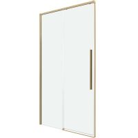 Душевая дверь Grossman Galaxy 130 100.K33.01.130.32.00 профиль Золото сатин стекло прозрачное — фото 2, Раздвижные душевые двери