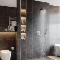 Душевая система Berges Nardis 2S Хром сильвер арт-071001 — фото 5, Встраиваемые душевые комплекты