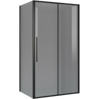 Душевой уголок Niagara Nova 110х80 NG-85-11TB-TB80-34 профиль Черный матовый стекло тонированное — фото 1, Прямоугольные душевые уголки