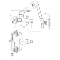 Товар: Смеситель для ванны Rav Slezak Sazava SA554.5/2 Хром - фото 3 Смеситель для ванны Rav Slezak Sazava SA554.5/2 Хром — фото 3, Смеситель для ванны