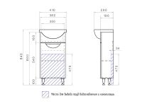 Тумба под раковину Vigo CaIlao 40 tn.CAL.AZO.40.1D Белая — фото 5, Тумбы под раковину