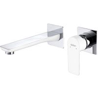 Смеситель для раковины Abber Weiss Insel AF8082W Белый хром — фото 1, Смесители для раковины