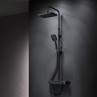 Товар: Душевая система AM.PM Func F078F722 Черная матовая - фото 8 Душевая система AM.PM Func F078F722 Черная матовая — фото 8, Душевые стойки