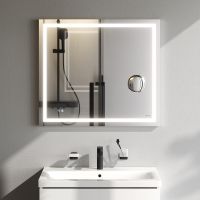 Товар: Зеркало AM.PM Gem 80 M91AMOX0803WG с подсветкой с механическим выключателем - фото 2 Зеркало AM.PM Gem 80 M91AMOX0803WG с подсветкой с механическим выключателем — фото 2, Зеркала в ванную комнату