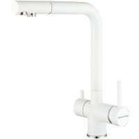 Смеситель для кухни Paulmark Skalen Sk213020-431 Белый матовый — фото 1, Смесители для кухни