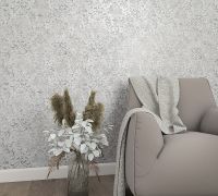 Обои Marburg Urban Elegance 34242 Винил на флизелине (1,06*10,05) Серый/Серебряный, Дамаск/Штукатурка — фото 2, Обои для стен