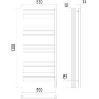 Товар: Электрический полотенцесушитель Terminus Сицилия П15 500х1300 4670078526304 Хром - фото 5 Электрический полотенцесушитель Terminus Сицилия П15 500х1300 4670078526304 Хром — фото 5, Электрические полотенцесушители