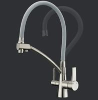 Смеситель для кухни Gappo G4398 Сатин Серый — фото 6, Смесители для кухни