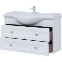 Товар: Тумба под раковину Aquanet Монте 85 303998 подвесная Белая матовая - фото 6 Тумба под раковину Aquanet Монте 85 303998 подвесная Белая матовая — фото 6, Мебель для ванной