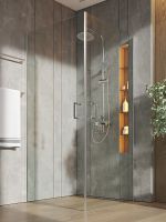 Товар: Душевой уголок Orange E04-090TCR 90x90 профиль Хром стекло прозрачное - фото 3 Душевой уголок Orange E04-090TCR 90x90 профиль Хром стекло прозрачное — фото 3, Квадратные душевые уголки