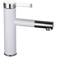 Смеситель для раковины Frap H52 F1052-14 Белый Хром — фото 1, Смесители для раковины