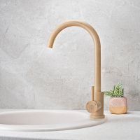 Смеситель для кухни Ростовская Мануфактура Сантехники SUS124BNK-017F Бежевый — фото 2, Смесители