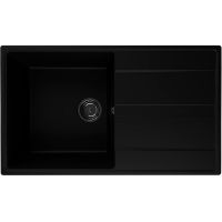 Кухонная мойка Ulgran Quartz Prima 850-07 Уголь — фото 1, Кухонные мойки