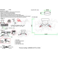 Настенный светильник Crystal Lux Garden AP-PL3 D400 Gold Золото — фото 4, Бра
