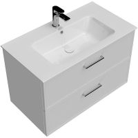 Тумба под раковину Kerama Marazzi Piano Classic 85 PIA.CL.85\WHT.M подвесная Белая матовая — фото 3, Тумбы под раковину