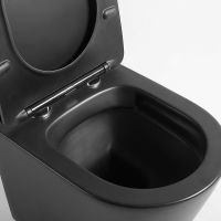 Унитаз Vincea Piatti VT1-11SMB подвесной Черный матовый с сиденьем Микролифт — фото 6, Подвесные унитазы