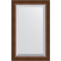 Зеркало Evoform Exclusive 82х52 BY 1137 с фацетом в багетной раме - Орех 65 мм — фото 1, Мебель для ванной