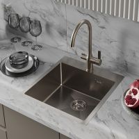 Кухонная мойка Iddis Haze 49 HAZ49S0i77 Сатин — фото 3, Кухонные мойки