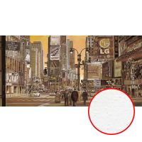 Фреска Ortograf Городской пейзаж живопись 11630 Фактура бархат FX Флизелин (5,4*2,7) Коричневый/Бежевый, Город/Живопись — фото 1, Фрески