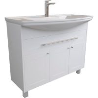 Тумба под раковину 1MarKa Lina Classic New 105Н У94491 Белый глянец — фото 1, Тумбы под раковину