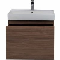 Тумба с раковиной Aquanet Нью-Йорк 70 213935 подвесная Орех — фото 3, Тумбы с раковиной